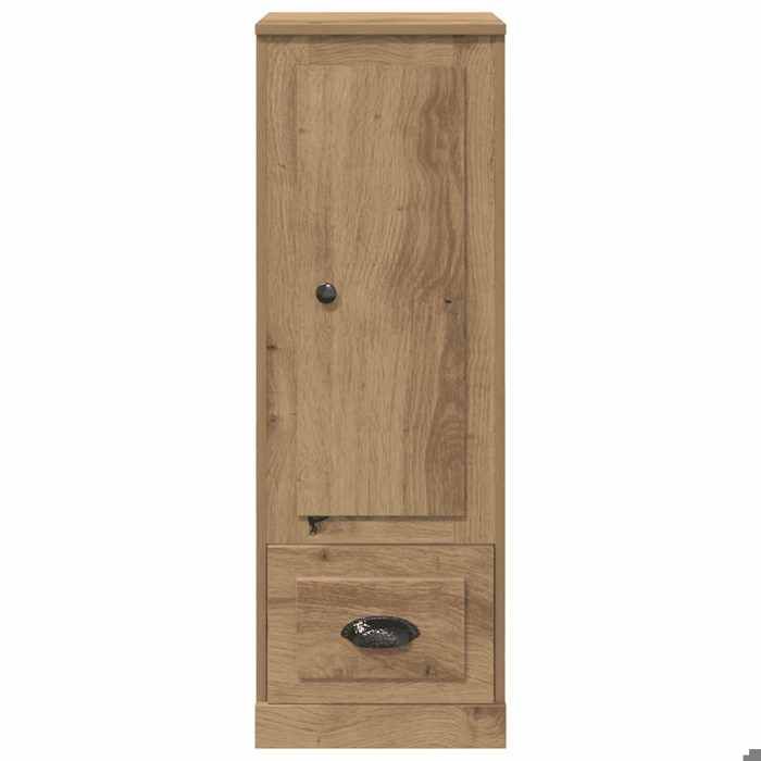 Buffet haut chêne artisanal - WIENS - 36x355x1035 cm - Bois dingénierie - Brun - Grand espace de rangement