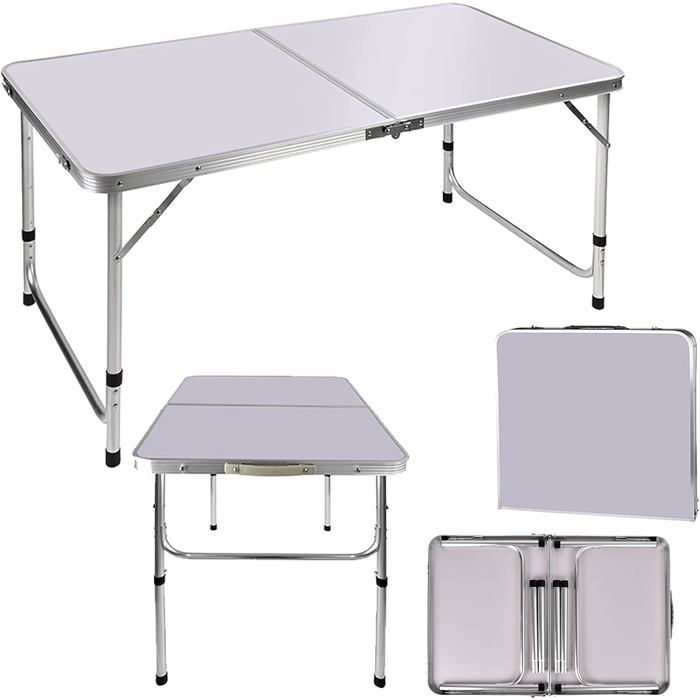 Portable folding picnic table suitable for outdoor indoor garden balcony market kitchen workbench