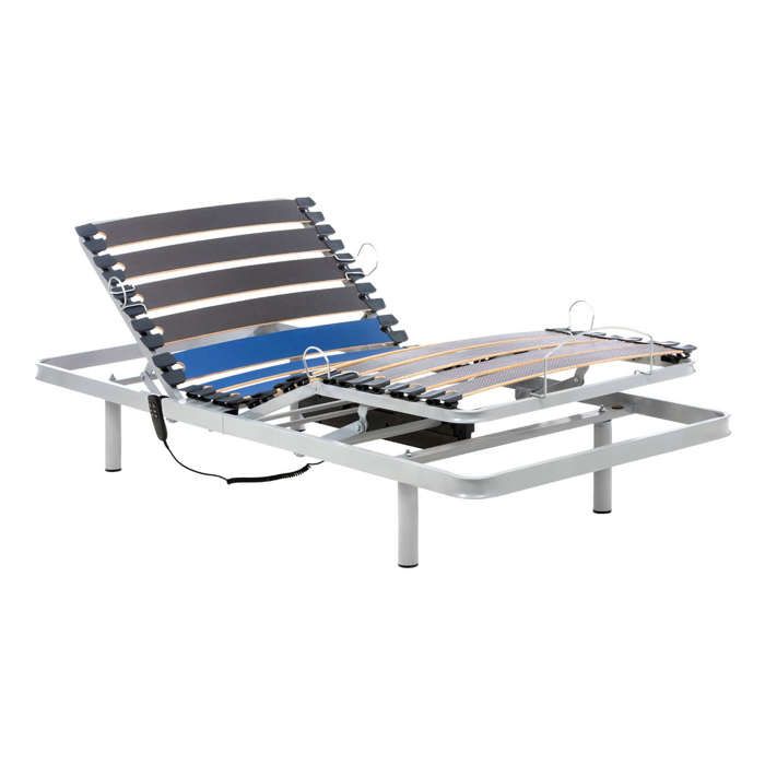 Geriafy - Sommier électrique  90x190 cm  Renforcé et Compact  Contrôle de Câble