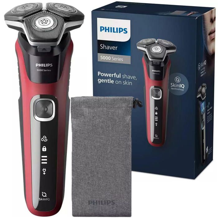 Rasoir pour Visage Philips Shaver Series 5000 S588310 Sans Fil 60min Sec et Mouillé 3 Têtes - vue 2
