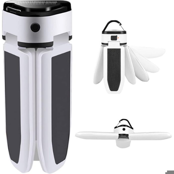 Lanterne De Camping Portable Lumière Solaire LED Rechargeable par USB Éclairage Extérieur Puissant Lampe De Secours Équipement De