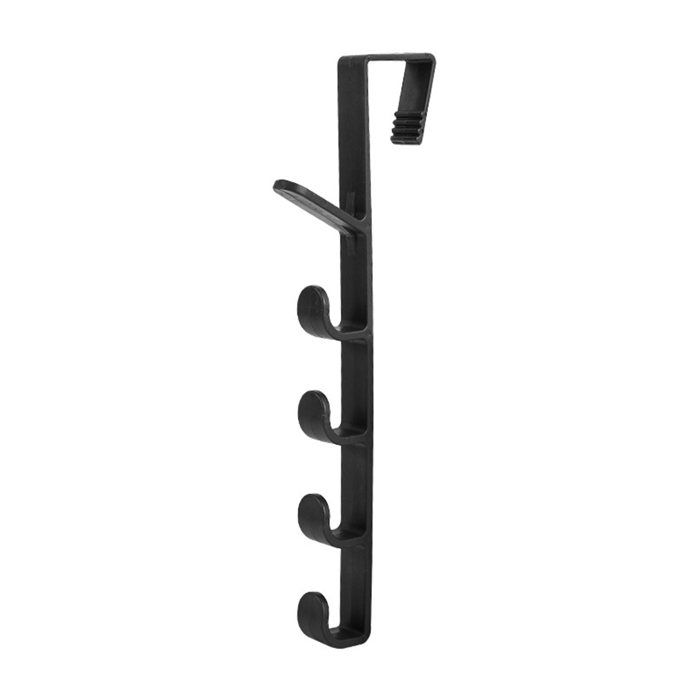 Sonew porte-manteau de porte Crochet de porte polyvalent de Style moderne sans poinçon porte-manteau à forte meuble bac Noire