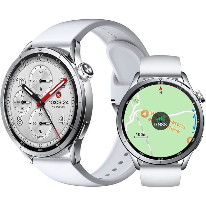 Xiaomi Watch S5 46 mm Montre Connectée GPS Autonomie 21 Jours Écran 2500 nits Capteur Santé 4 LED Sommeil 2.0 HyperOS Argent