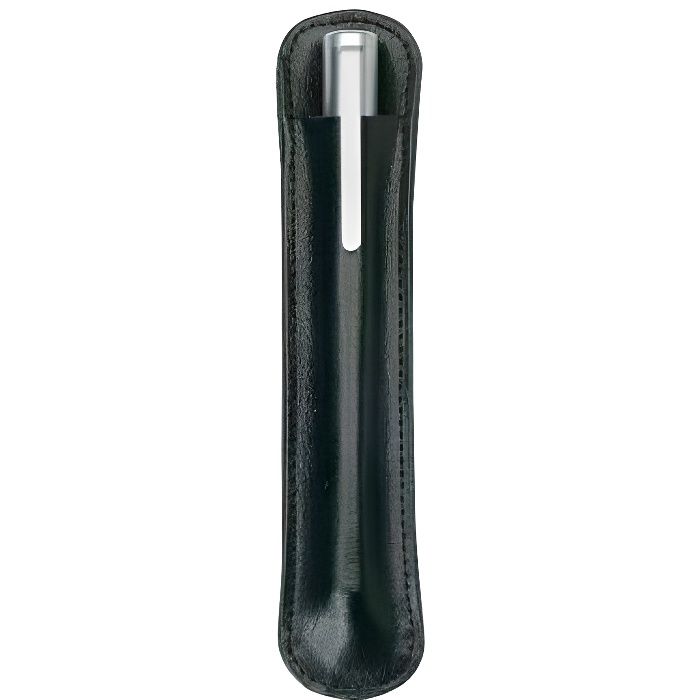 Étui à Stylo Une Place En Cuir Véritable - Noir - N112-115 - Très Bon état