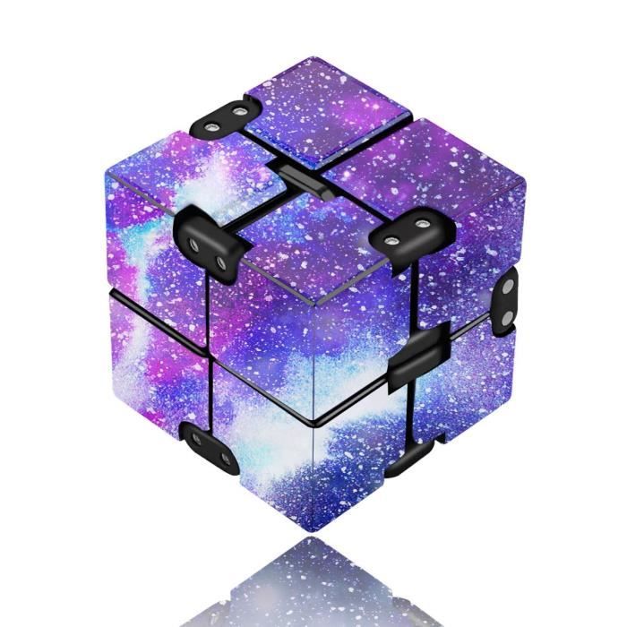 Infinity Cube Fidget New Fidget Doigt Jouet pour Développer Le Cerveau Anti-anxiété Stress Durée De l'adulte Adulte 2021 Le Plus Récent Cube À Rabat Infinity 