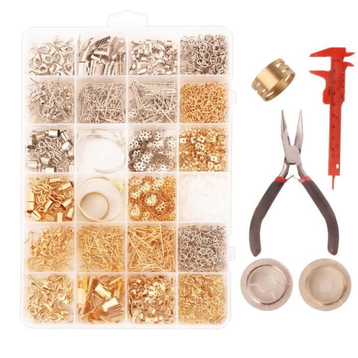 KIT BIJOUX Un coffret de fabrication de bijoux (environ 2000 pièces