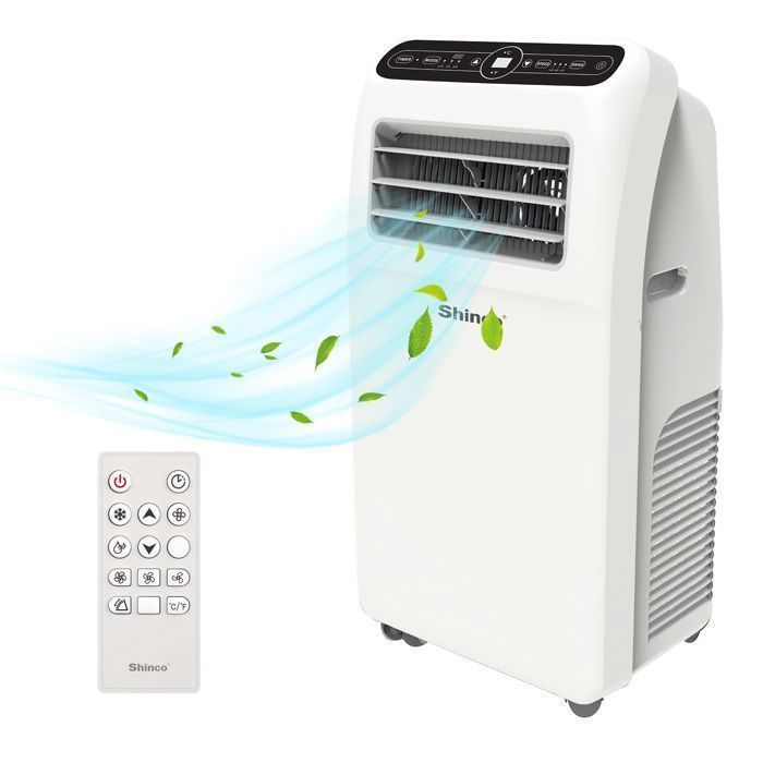 SHINCO 3-en-1 12000 BTU Climatiseur Mobile, Ventilateur, Déshumidificateur, Télécommande, Eco R290, Classe énergétique A - Bricolage SHINCO 3-en-1 12000 BTU Climatiseur Mobile, Ventilateur, Déshumidificateur, Télécommande, Eco R290, Classe énergétique A - Bricolage