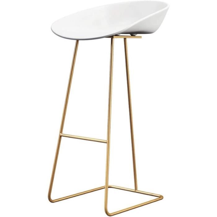 Tabouret Rond Tabouret de Bar, Tabouret Haut de comptoir Rond en métal de Design ...