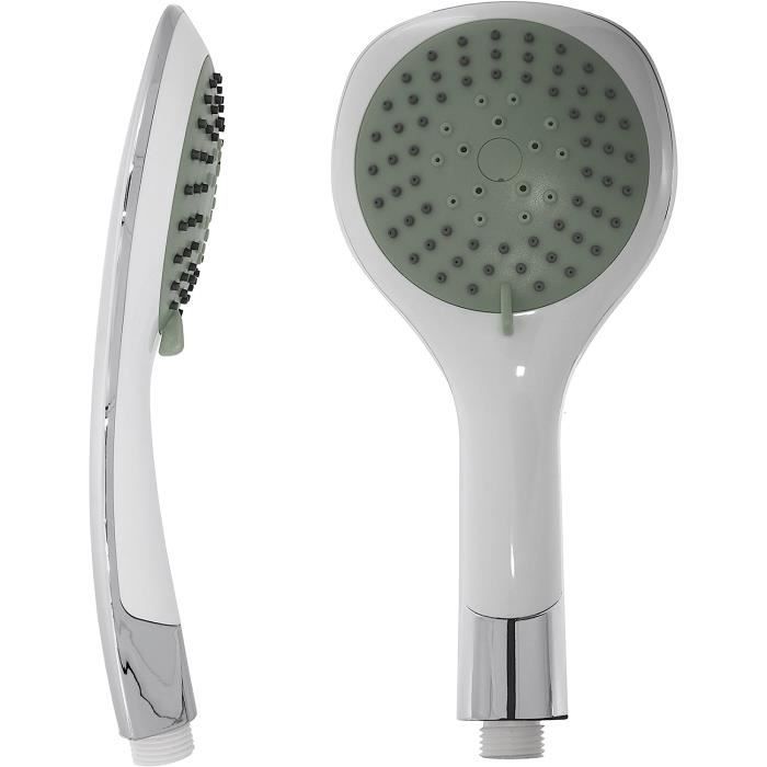 Pommeau De Douche AntiCalcaire 5 Types De Jets Gris[u1722