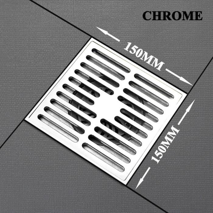 Grille De Vidange De Douche Carrée Newport Brass, Laiton Poli, 6 Pouces, 233-601/03N