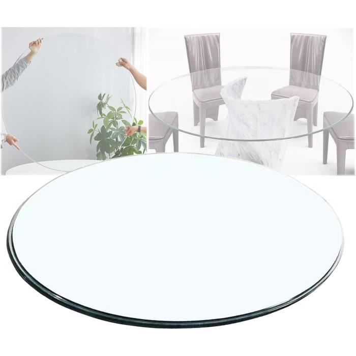 Table Basse En Verre Trempé, Dessus De Table Ronde Verre Trempé