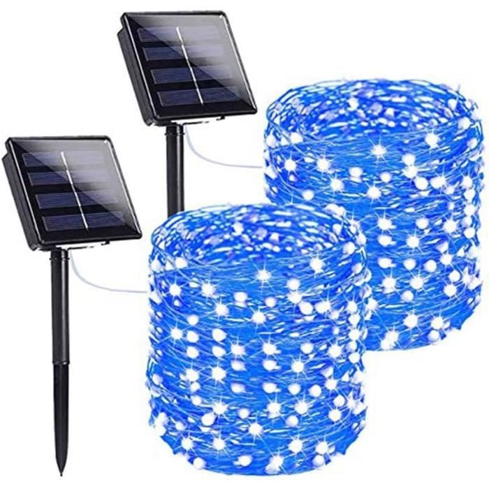 Guirlande Solaire Extérieure 42m - 400 LED, 19 Modes | Étanche IP65, Auto-allumage, Pour Balcon, Jardin, Sapin De Noël - 6