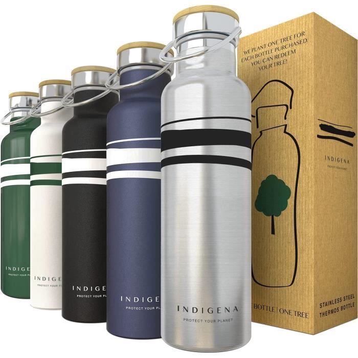 Bouteille Isotherme 500ml Maisons Du Monde - Garde Le Chaud 12h Et Le Froid 24h - Occasion Vintage