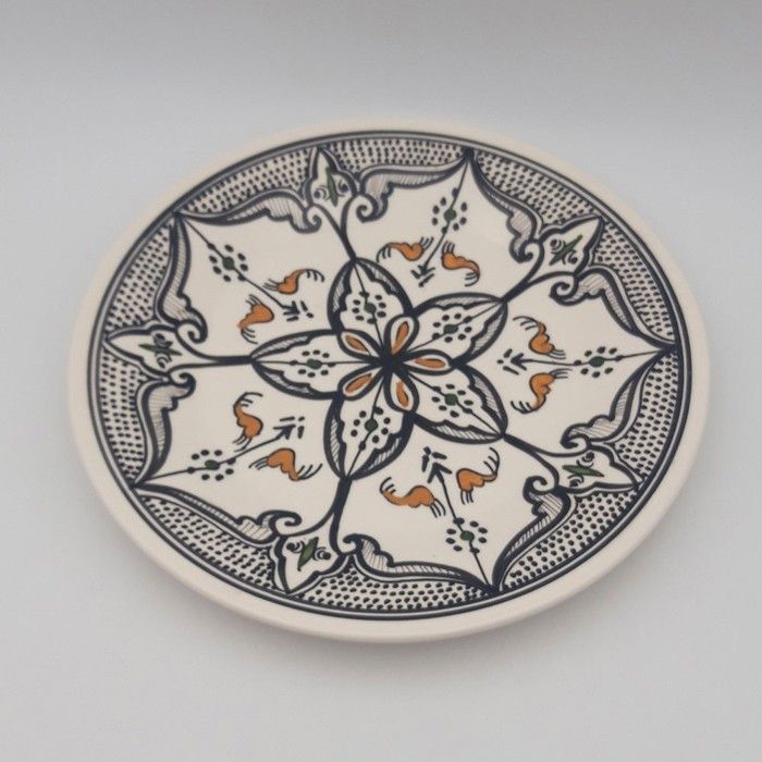 Assiette plate Marocain noir - D 28 cm