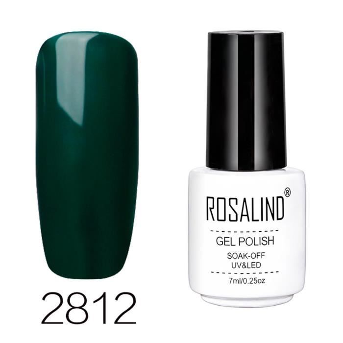 ROSALIND Vernis Gel UV pour ongles Soak Off Nail Art Topcoat Base Coat Gel  Vernis Fu2141 - Cdiscount Au quotidien