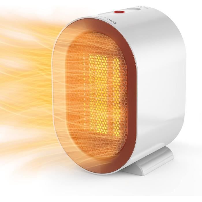 Chauffage Soufflant 1500W – Résistance Céramique PTC, 3 Modes, Silencieux, Sécurité Surchauffe/basculement