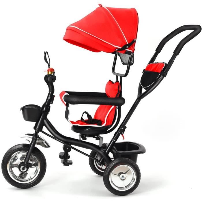 Tricycle de Bébé,Tricycle Enfants évolutif avec PareSoleil Pliable et