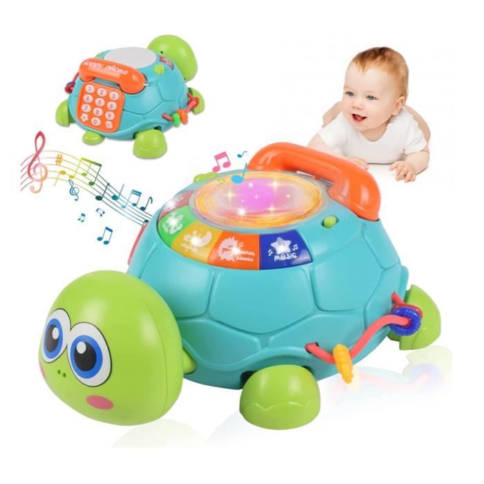 Jouet Musical Bébé 6-12 Mois,Jouet Musical Enfant 1 an,Jouets Rampants avec  Musique et lumières,Jouet d éveil pour Enfant - Cdiscount Jeux - Jouets