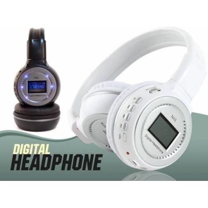 Casque audio,Casque sans fil Bluetooth écouteurs et casque pour filles  samsung sport et carte SD avec micro HIFI casque - Type Rose