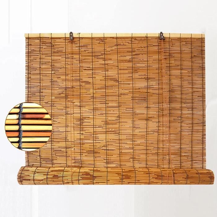 Rideau De Roseau Extérieur,Stores À Rouleau en Bambou Naturel,Pare