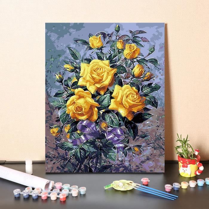 Peinture Par Numéro Sur Toile Tendue Bricolage Peinture Par Numéros Kits Peinture À L'Huile Arts Artisanat Diy Peinture Numero