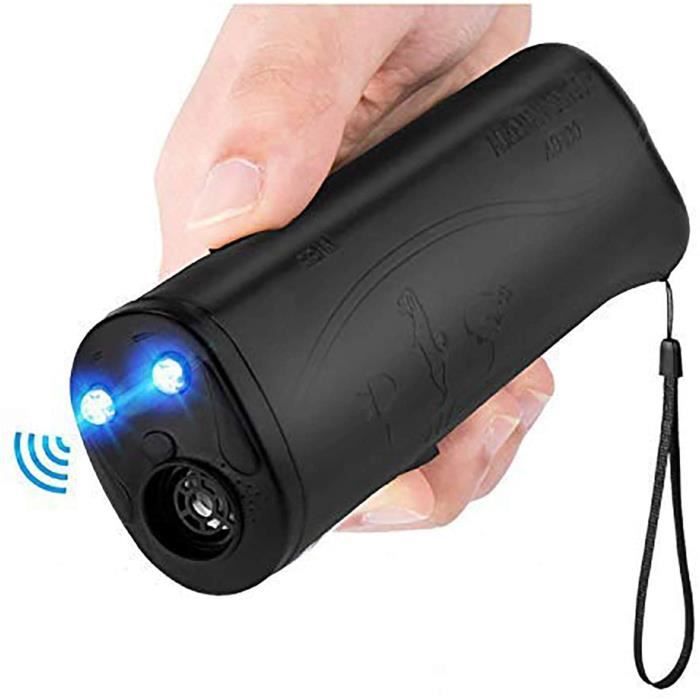 Collier Anti Aboiement - ZGEER - 3 en 1 - Ultrason - LED - Portable