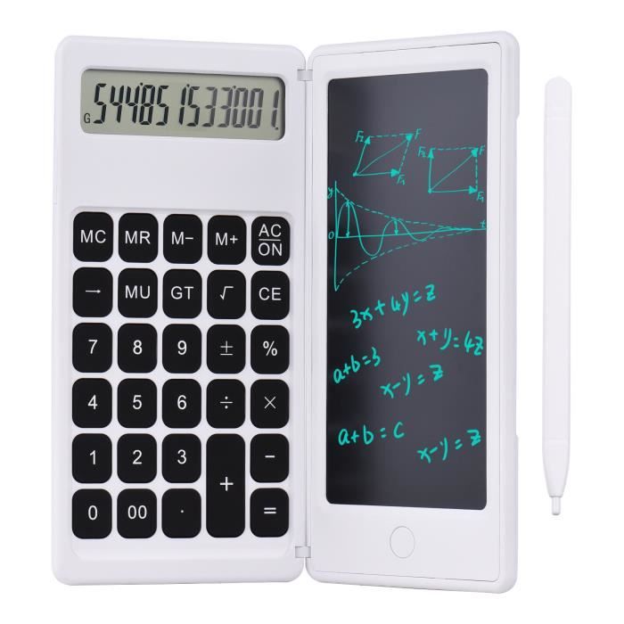 Calculatrice Scientifique Avec écran Effaçable 240 Fonctions - 2 Lignes LCD, Portable, Collège Lycée