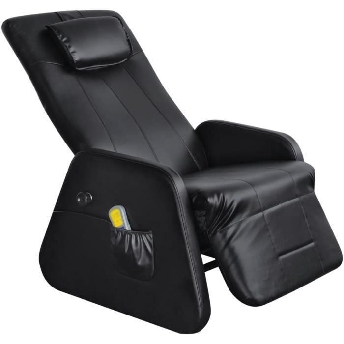 Fauteuil Haut de gamme - Fauteuil Relaxation Chaise de salon- Noir ...