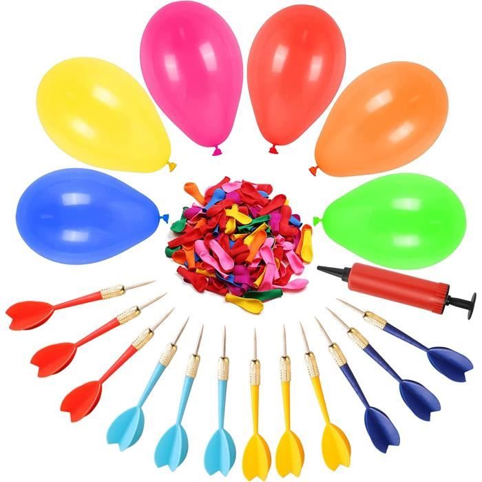 Ballon Anniversaire Multicolore 500 Petit Ballon Gonflable Ballon De  Fléchettes Set Ballon De Baudruche Couleur Avec 12 Fléch[N6912] - Cdiscount  Sport