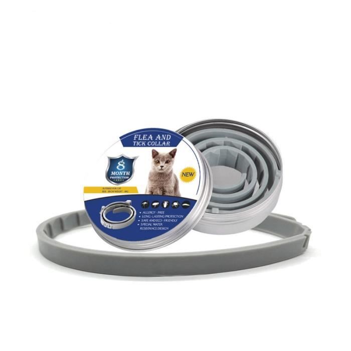Collier anti puces et anti tiques pour chiens et chats jusqu'à 8 mois, anti moustiques et anti in -62cm