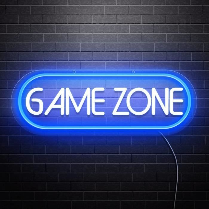 Neon de la Game Room Neon de Gamer LED Veilleuse à intensité variable  décoration murale Gaming Zone Neon pour décor de salle de jeu - Cdiscount  Maison