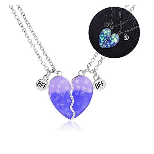 CERSLIMO Collier Best Friend Pour 2 Filles, 2 Colliers Best Friend Pour Enfants | Pendentif Koala Magnétique Mignon Collier D'amitié Cadeau Pour Anniversaire Noël, Or Blanc