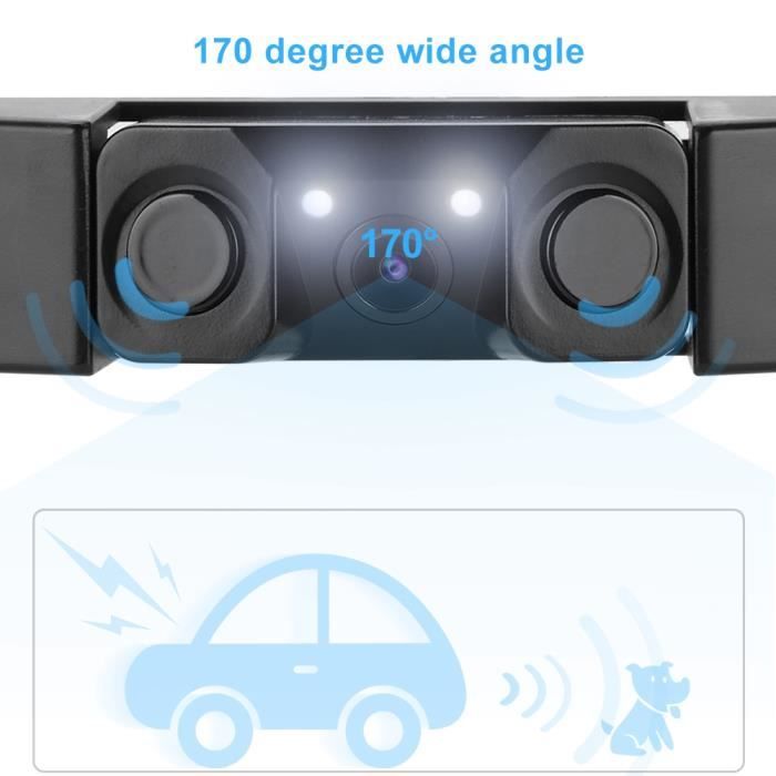 Cadre De Plaque D'Immatriculation Européen Avec Caméra De Recul LED - Angle 170°, Compatible Écran Standard | Pour PEUGEOT 406 Et Autres