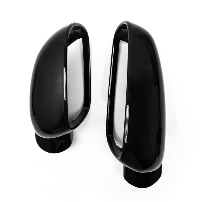 Cadre De Boîtier Rétroviseur Pour VW Golf MK6 GTI R20, Touran - Noir ABS - Remplacement OEM 6R0857602A/6R0857601A