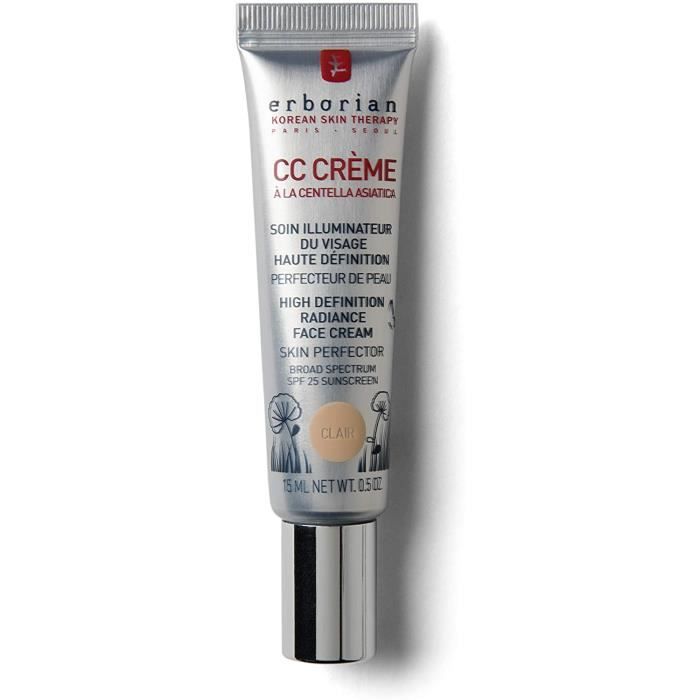 CC Crème à la Centella Asiatica Maquillage pour le Teint et Soin Illuminateur de Teint Haute Définition Soin Cosmétique Corée
