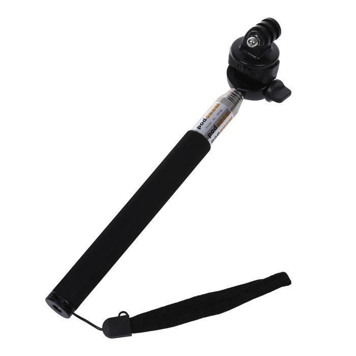 Monopode Perche Téléscopique Extensible+Adaptateur Trépied Pour Gopro Noir-Le monopode poche extensible autoportrait LIJFK26026