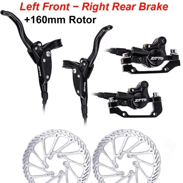 Patin de frein,Vtt vélo de route hydraulique frein à disque étriers avant arrière 8001400mm Kit