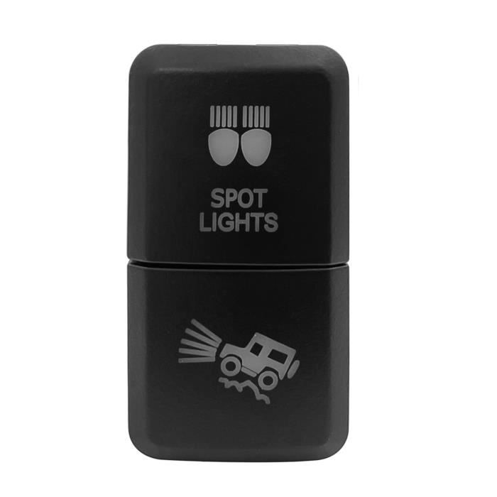 Interrupteur électromagnétique 220V 4 Broches - Bouton-poussoir Noir KJD17