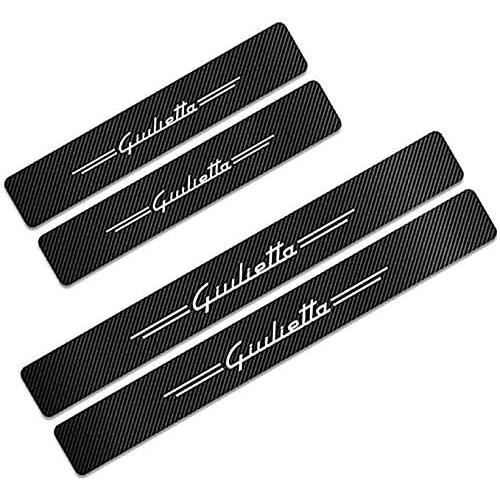 Bande De Seuil De Voiture En Fibre De Carbone, Autocollant De Seuil De
