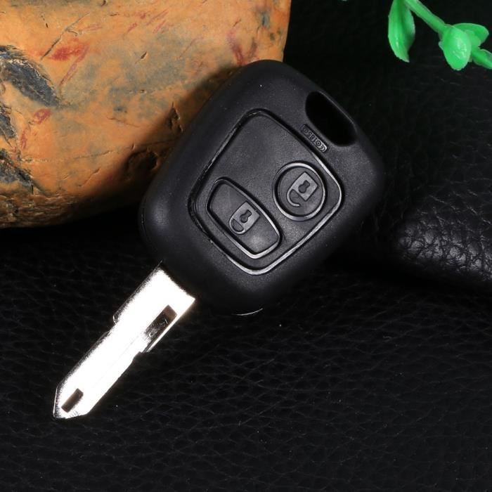 Coque clé télécommande Plip pour Peugeot 206 + Lame de clé vierge