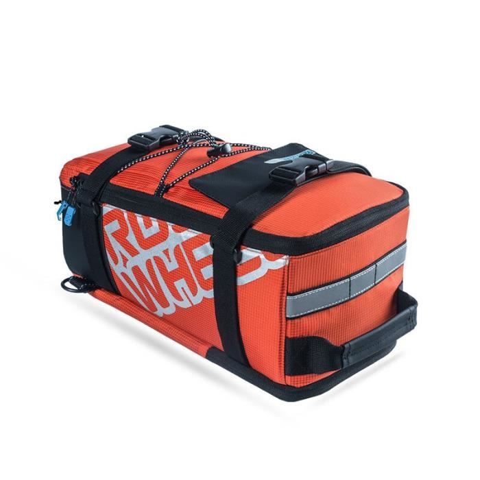 orange roswheel lohas – sac de transport de vélo, 5l, support de coffre pour vélo, sacoche de siège arrière,