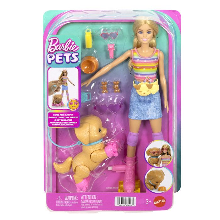 Barbie Skate and Run Pup Doll and Accessories - vue 3