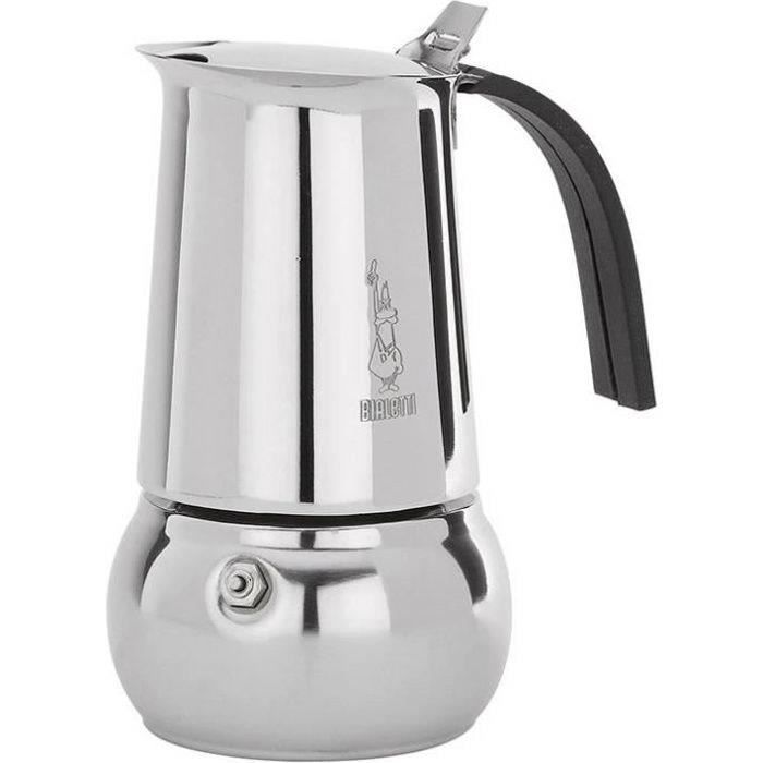 BIALETTI Cafetière inox Kitty - 4 tasses expresso - Induction