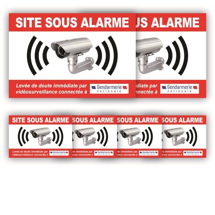 Lot De 6 Autocollants Cloches - 10x10mm - Adhésif Résistant Aux Intempéries - Pour Signalisation Et Sécurité