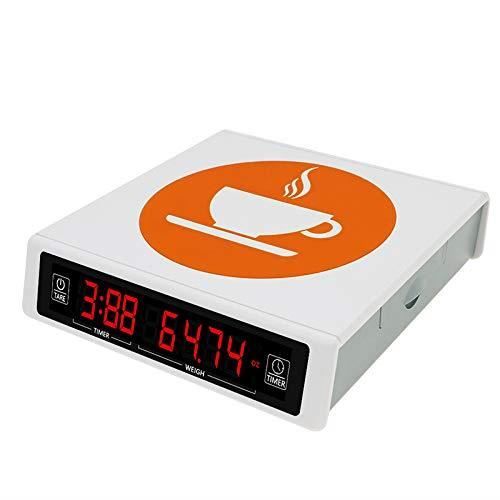 Balance à café numérique avec minuterie jusqu'à 3 kg/0,1 g, fonctionne avec piles et écran tactile LED, balance de cuisine multifonctionnelle (piles non incluses Balance à café numérique avec minuterie jusqu'à 3 kg/0,1 g, fonctionne avec piles et écran tactile LED, balance de cuisine multifonctionnelle (piles non incluses