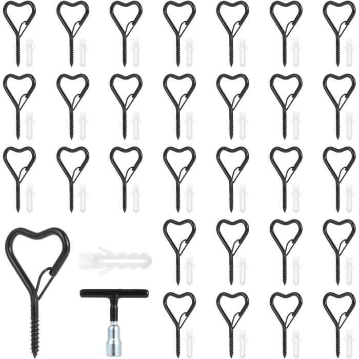 AUEIIKE M4 Crochet A Visser, Crochets De Plafond Q-Hanger Avec Boucle