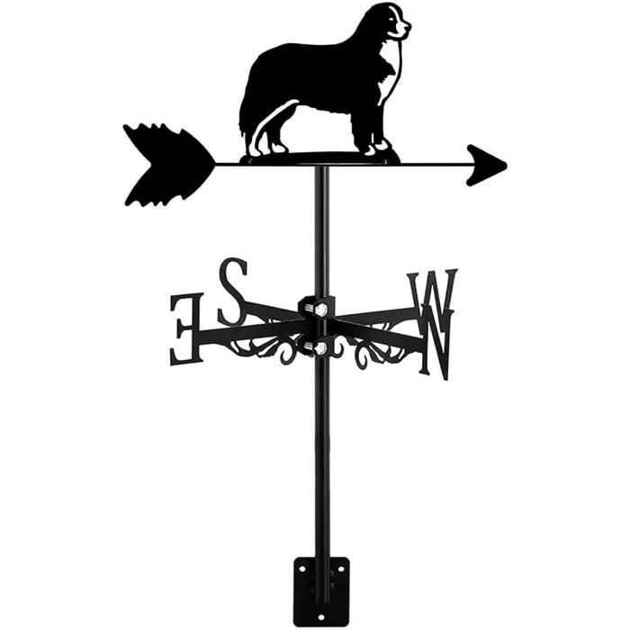 ZGJYSP Girouette en métal avec revêtement,girouette pour Chien,pelouses extérieures,Jardins