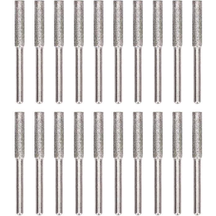 Acheter Lime de tronçonneuse à revêtement diamant, polissage, affûteuse de tronçonneuse, pierre 4/4, 8/5, 5mm, outils de meulage, 5 pièces