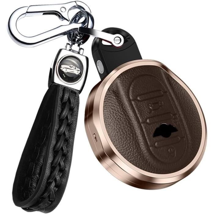 Ontto Coque De Protection Élégante Pour Clé BMW Mini Cooper - Étui TPU Noir Avec Porte-Clés Pour F54 F55 F56 F57 F60