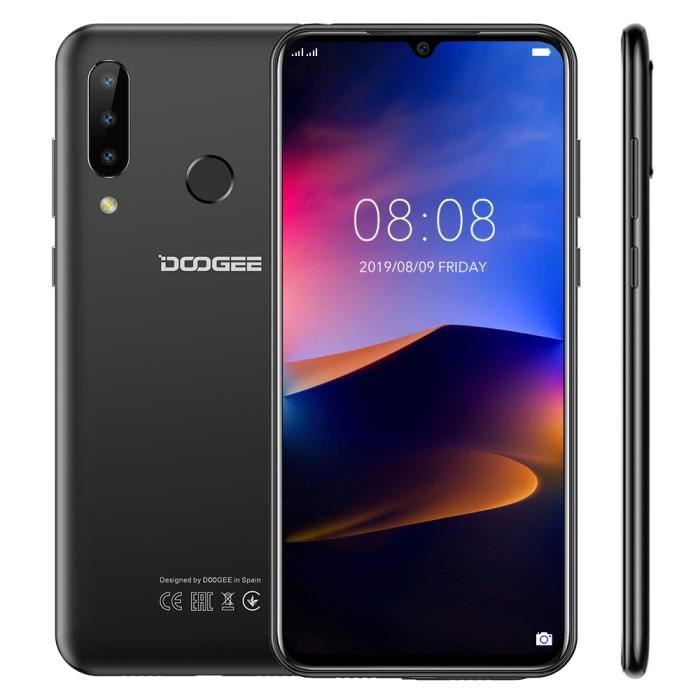 Vente Téléphone portable Smartphone 4G DOOGEE N20 4Go RAM 64Go ROM 6.3" Écran Octa Core Téléphone portable Débloqué - Noir pas cher Vente Téléphone portable Smartphone 4G DOOGEE N20 4Go RAM 64Go ROM 6.3" Écran Octa Core Téléphone portable Débloqué - Noir pas cher